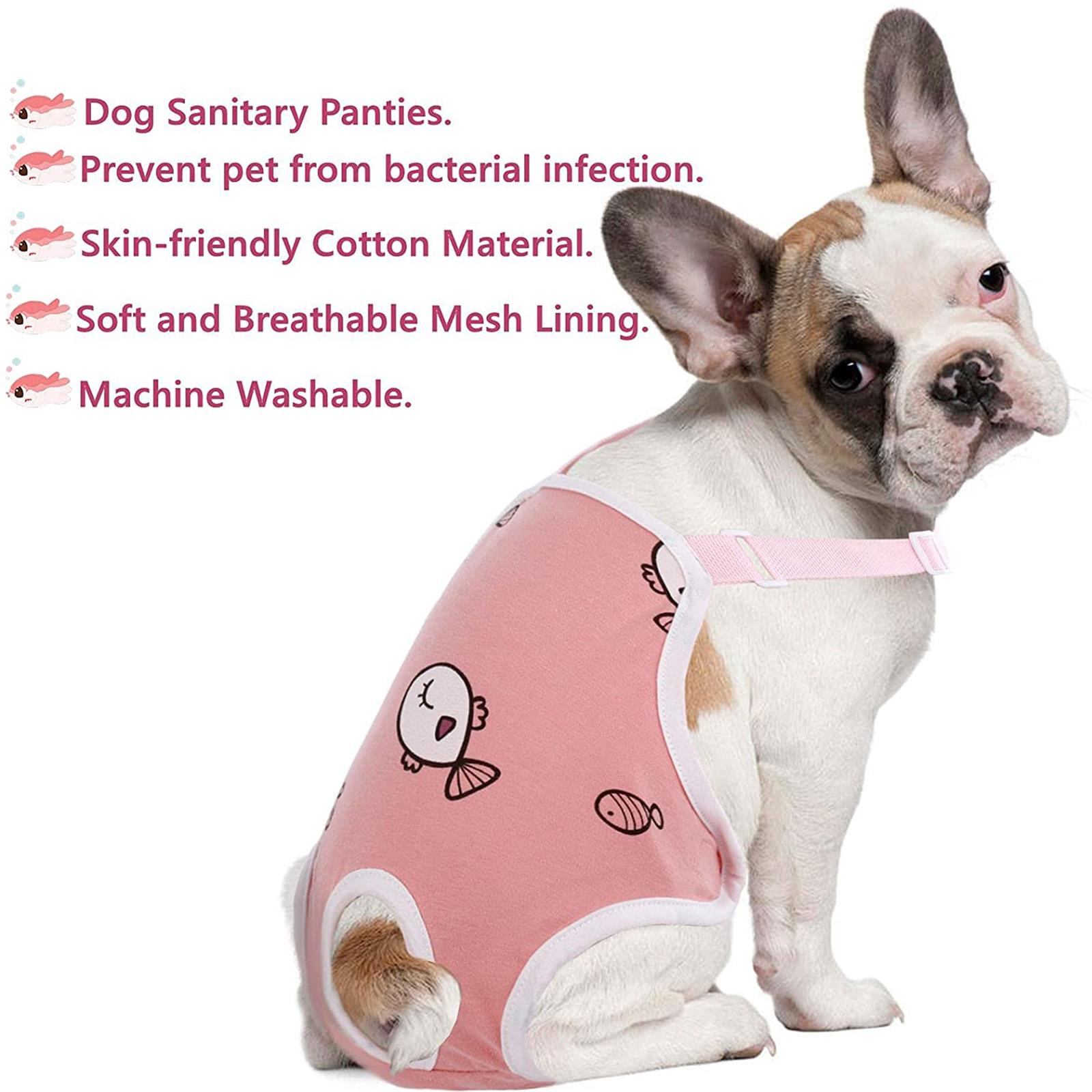 Hondenluier Sanitair Slipje Met Bretels, Pet Fysiologische Broek Verstelbaar Comfortabel Ondergoed Voor Vrouwelijke Honden