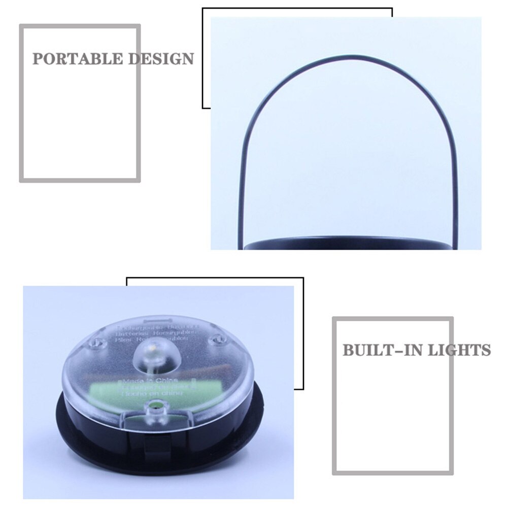 LED Waterproof Solar Power Hanging Lantern Light Lamp Lawn Garden Pathway Decor