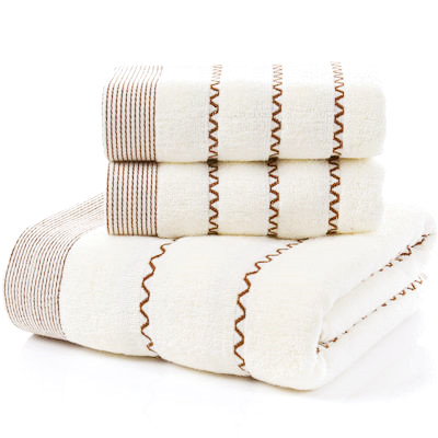 Juego de 3 toallas de playa de baño verde de bambú más gruesas para adultos, toallas deportivas para cara y mano, baño de 35cm x 75cm x 2 uds. Y 70cm x 140cm x 1 Uds.: 22 #