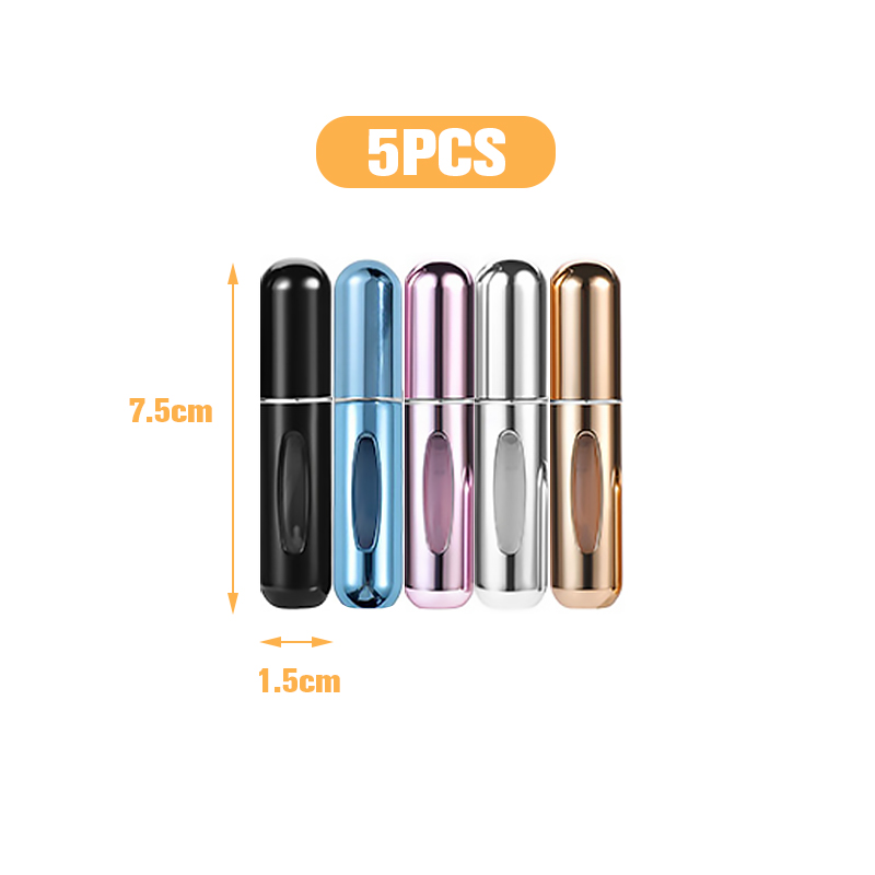 5/10ml bundfyldende pumpe parfume genopfyldelig sprayflaske mini bærbar tom kosmetikbeholdere forstøver flaske rejse