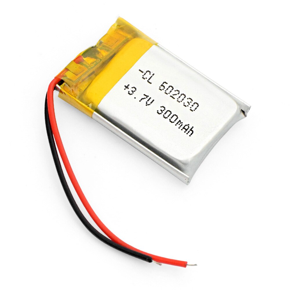 3,7 V 300mAh 602030 polímero de litio li-po Li ion batería recargable Lipo celdas para Altavoz Bluetooth tacógrafo coche DVR Cámara