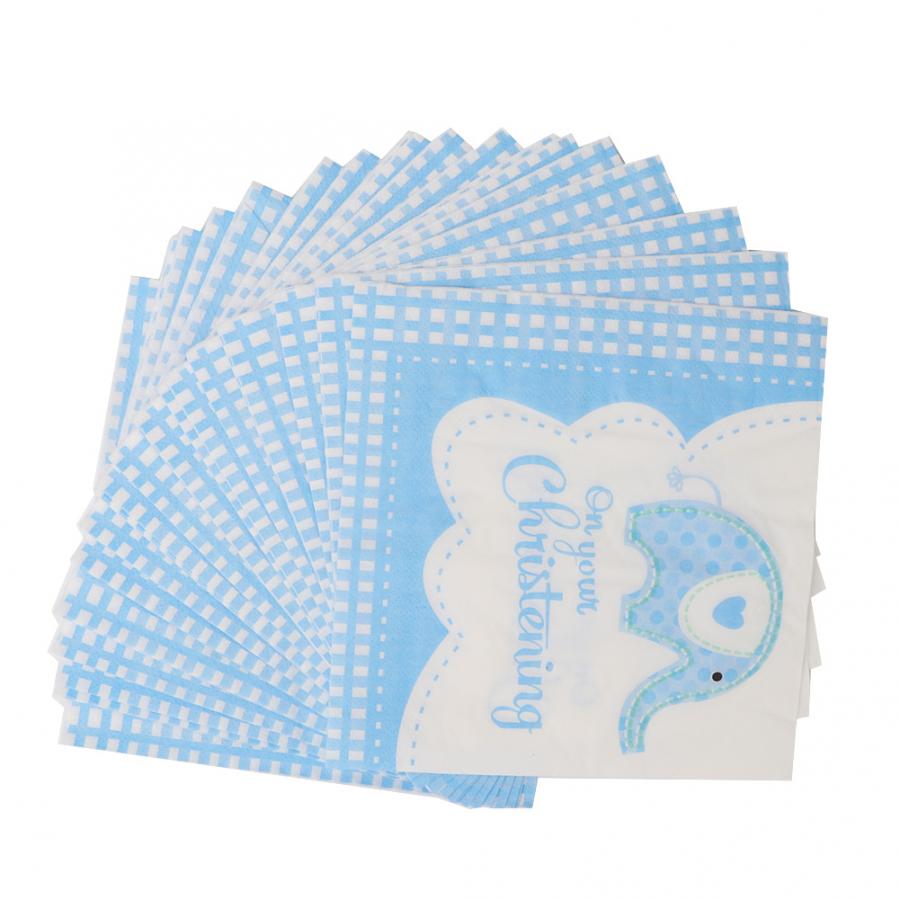 20 stk baby shower papirserviett for festvev serviett dekorasjon servietter babypleie