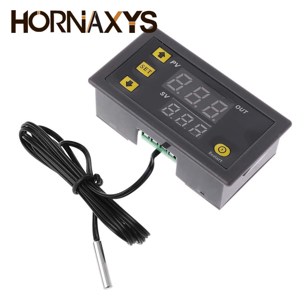 W3230 Mini Digital Temperature Controller 12V 24V 220V Thermostat Regulator Heating Cooling Control Thermoregulator With Sensor