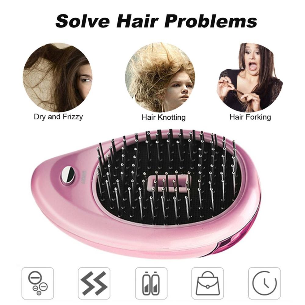 Electric Vibration Anti Hair Loss Magnetic Massage Comb Portable Ion Hair Growth Comb Hair Brush Relaxation Health Care 160 °C