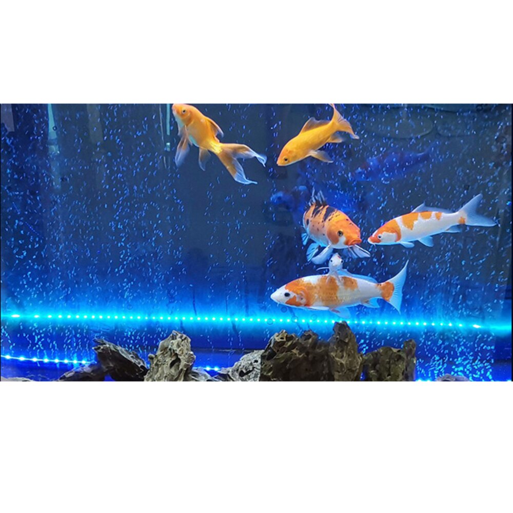 Aquarium Color Changing Bubble Lamp LED Diving Lamp Fish Tank Lamp DB-15 with Plug Black