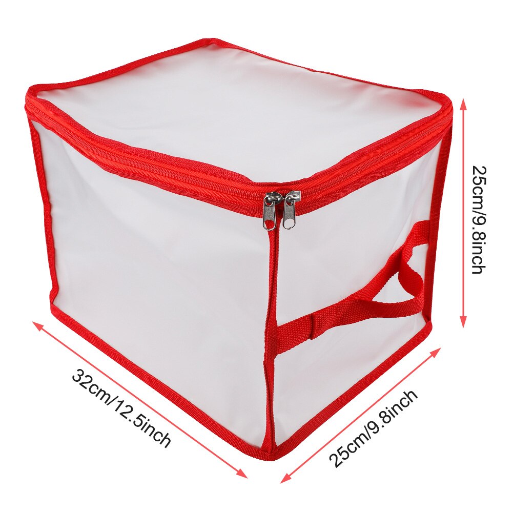 Caja de almacenamiento vacía desmontable con bolsa de almacenamiento de particiones interiores, soporte de flores de Navidad, luces LED, decoraciones, 1 ud.: A1
