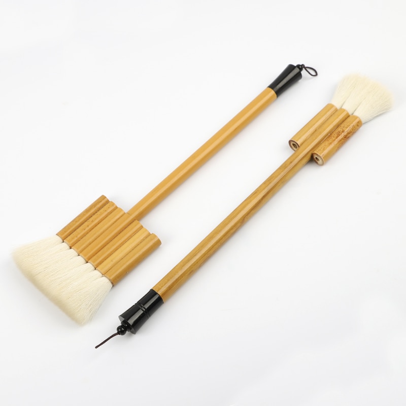 Kinesisk maleri uld hårbørste olie akvarel maling pensel baggrund maleri fælles børste stor bred bambus skrubbebørste