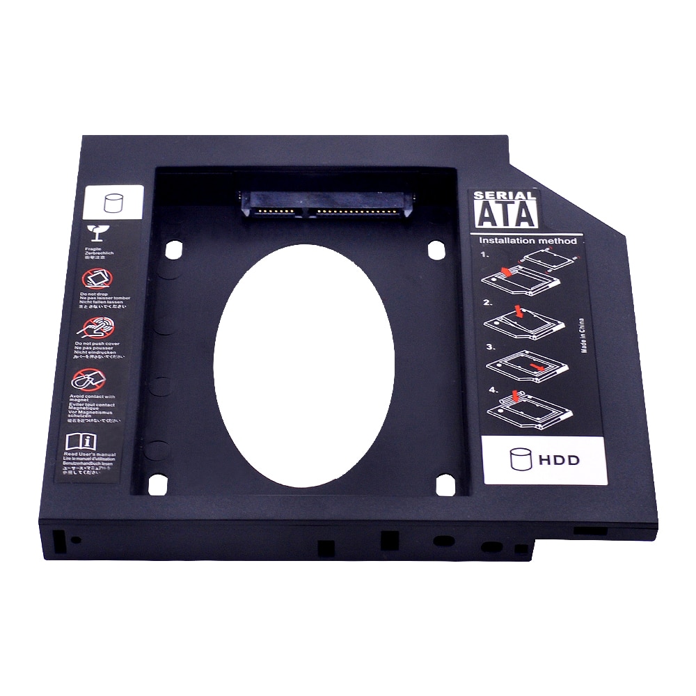 CHIPAL Plastic Material Universal 2nd HDD Caddy 12.7 mm SATA 3.0 for 2.5&quot; SSD HDD Case Enclosure for Notebook ODD DVD/CD-ROM