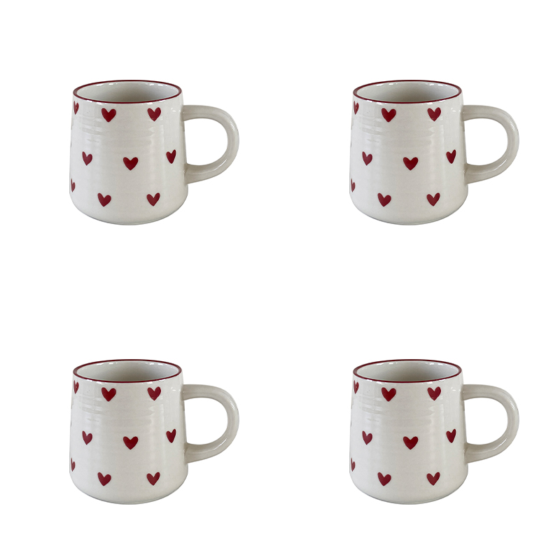 Kubek ceramiczny kocham, uroczy mały kubek ceramiczny kocham Kubek robić kawy, odpowiedni robić picia w domu, popołudniowej herbaty, picia w biurze, kawiarni Latte Sztuka, pamiątki, prezentu walentynkowego, prezentu urodzinowego: zielony