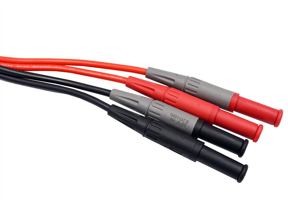 ZIBOO-LC02 LCR Meter Test Leads Lead Terminal Kelvin Clip Wires for UNI-T UT612 / UT611