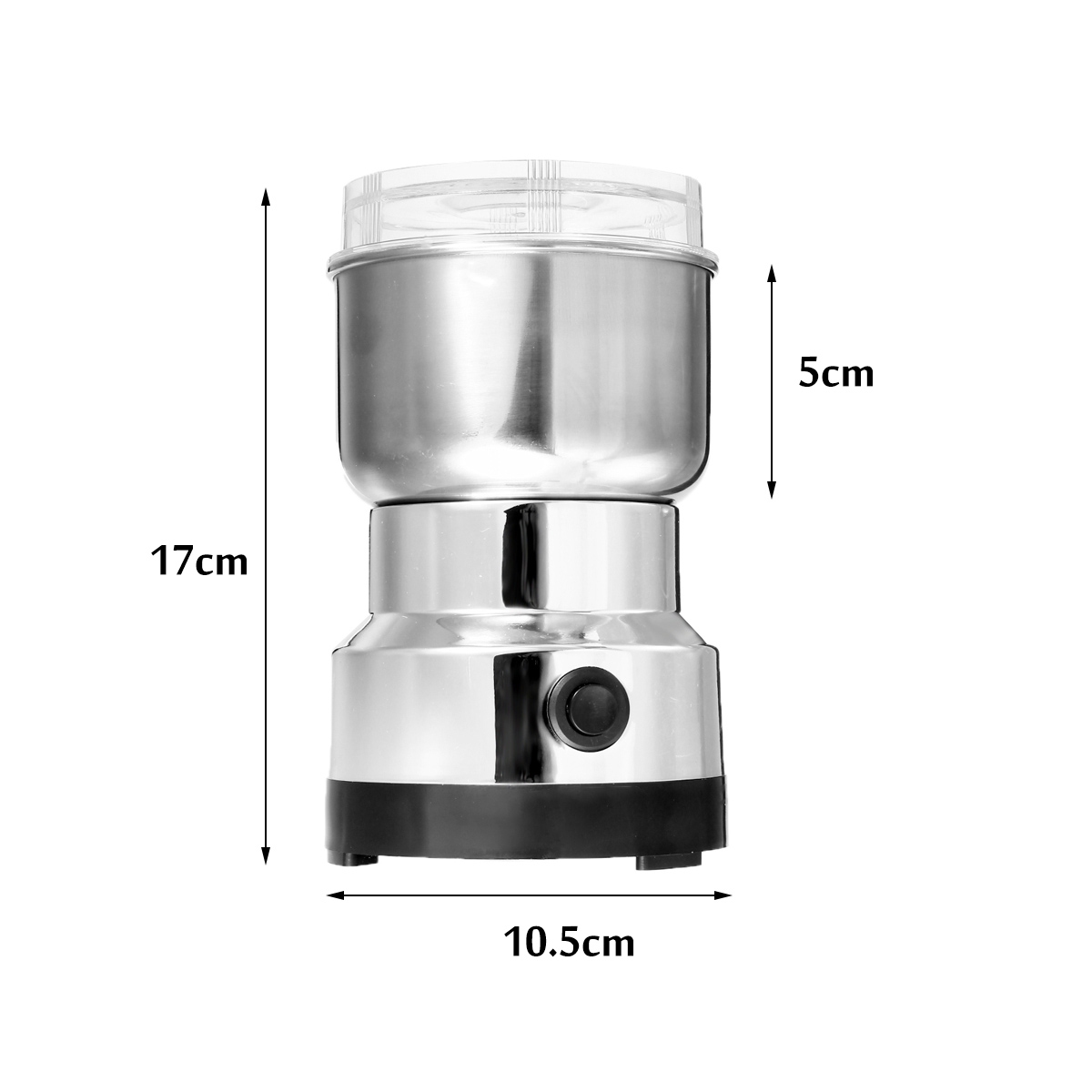 Warmtoo Electric Coffee Bean Grinder 300ml Blenders For Home Kitchen Office Stainless Steel 150W 220V Portable Home Office Use