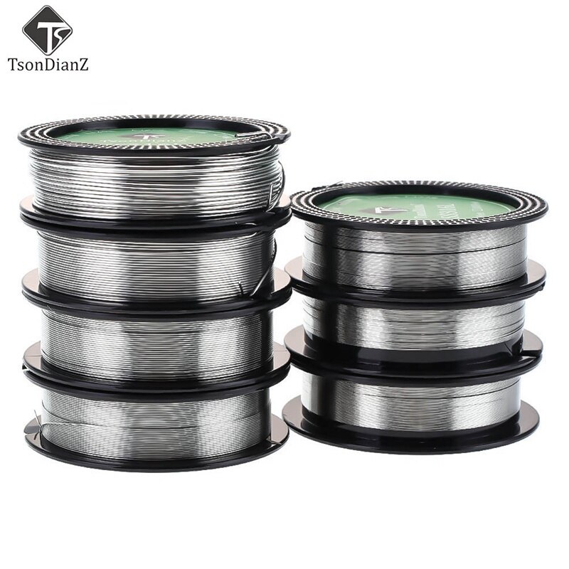 10m/roll TsonDianZ SS316L Wire 32ga 30ga 28ga 26ga 24ga 22ga 20ga Heating Wire Huge Cloud Pure Flavor Resistance Coil Wire