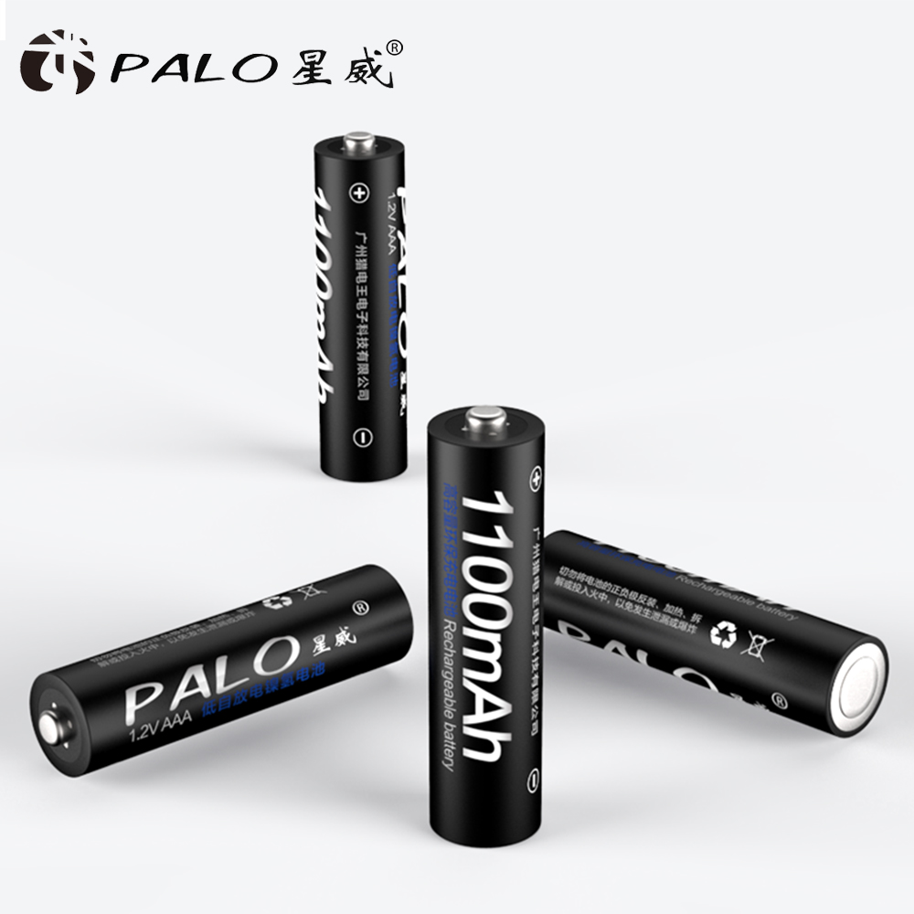 PALO-pilas recargables AAA ni-mh para linterna de juguete, 1,2 v, 1100MAH, 3a, 4 Uds.