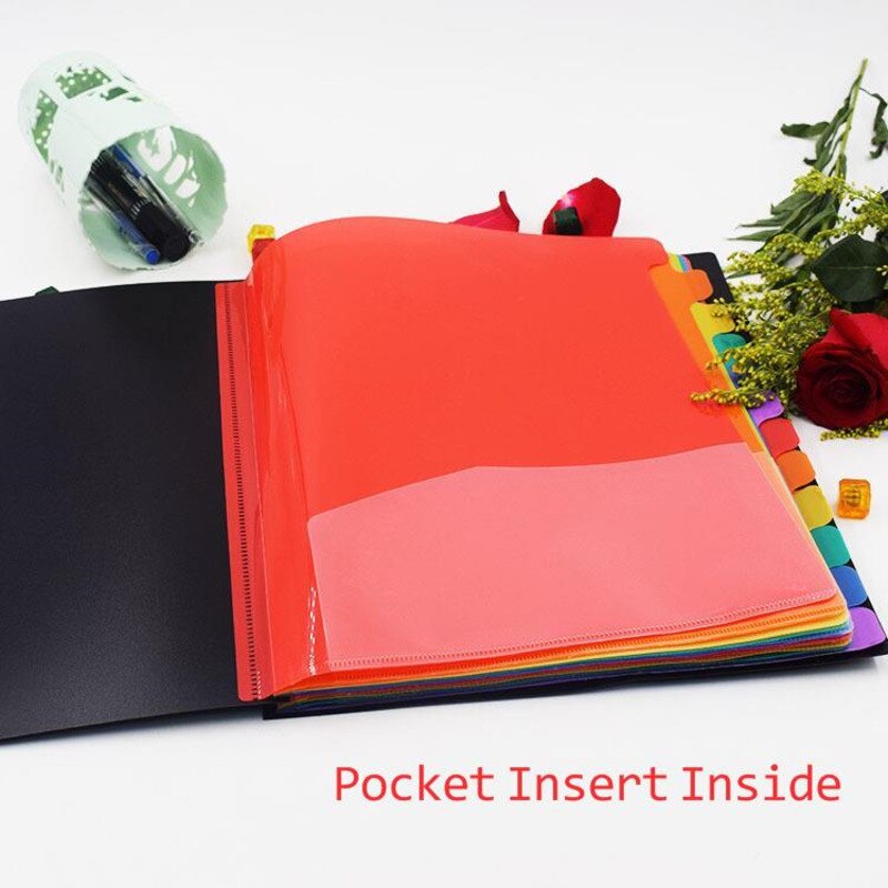 Multi Layer A4 Folder Data Book PP Student Test Paper Storage Folder Music Score Classification Folder Storage Bag Storage Book