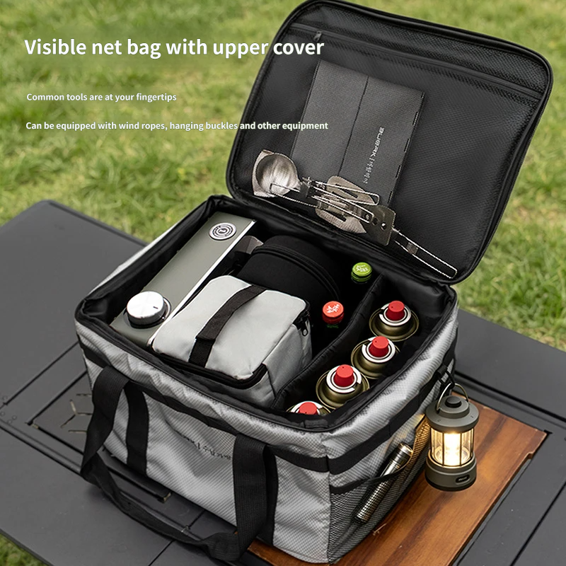 BUERK Outdoor Camping Storage Bag 30L Large Capacity Picnic Utensils Stoves Lighting Fixtures Camping Equipment Storage Bag