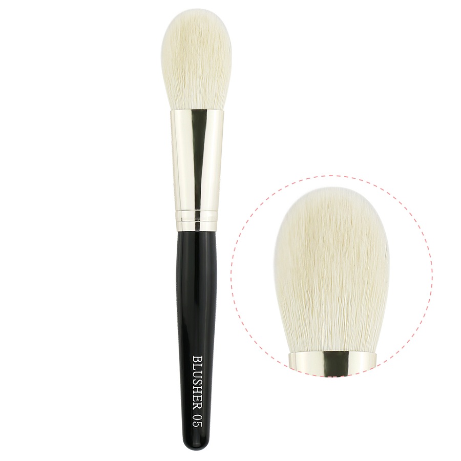 BEILI maquillaje pinceles colorete definidor punteado contorno base 1 pieza suave fibra de lana de pelo de cabra: 05-Blush