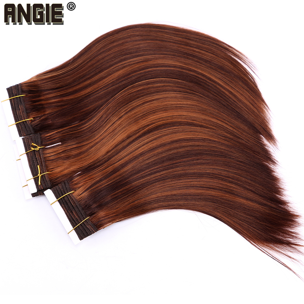 Angie P1B/30 Steil Haar Bundels Zacht synthetisch Haar Extensions 100 Gram een Stuk Mode Haar Weven
