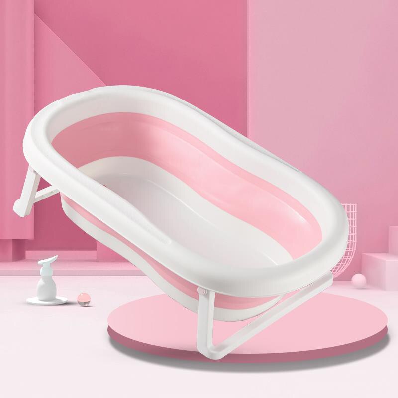 style foldable baby bathtub folding baby bath tub: Pink