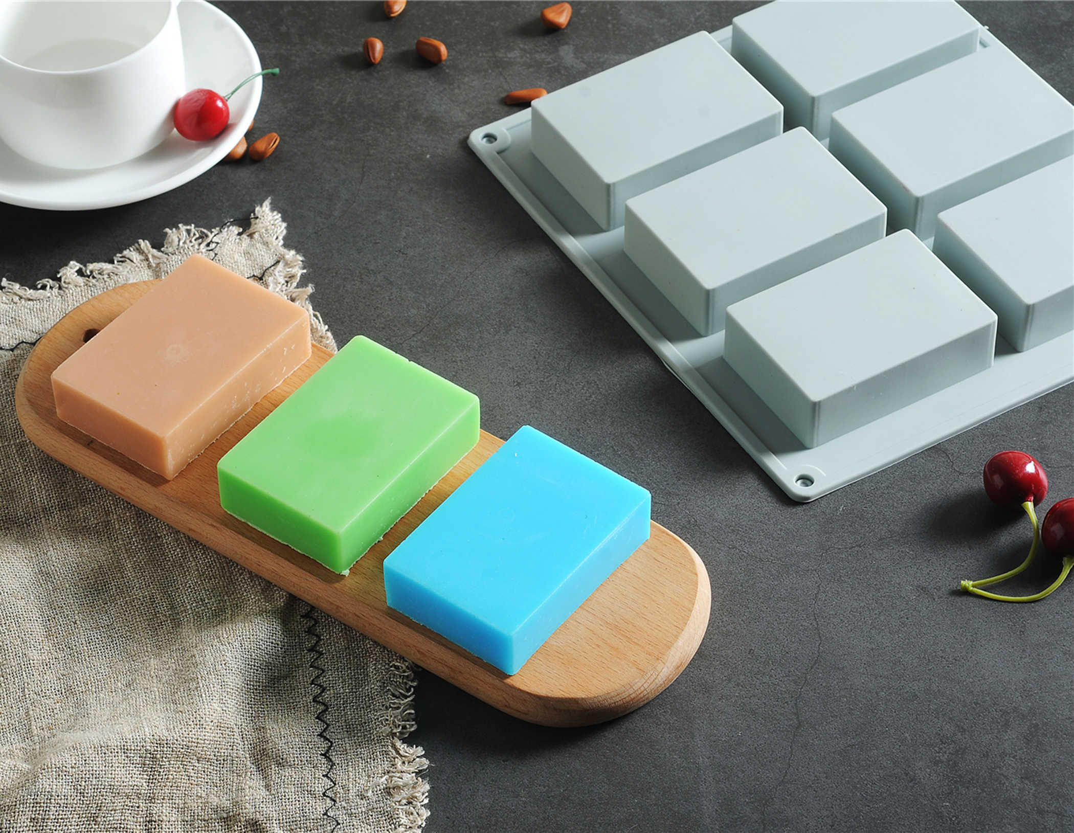 Food Grade Silicone Baking Mold Oven Chocolate Pudding Cookie Non-Stick Heat Resisting Ice Pastry Cake Mould Soap Tool