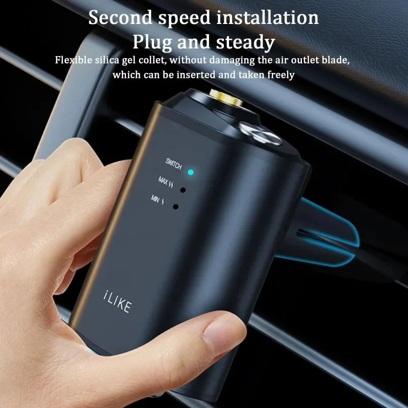 Difusor de coche eléctrico, ambientador de ventilación de aromaterapia con función de niebla humidificador para accesorio de actualización de aire Interior de vehículo