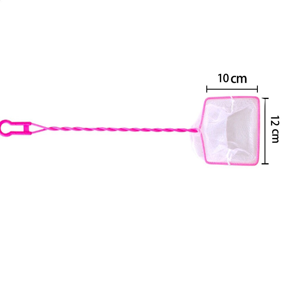 1 pc Pink Large Aquarium Fish Net Catcher Water Tank Small Big Fish Mesh Tropical Cold Water Net with Long Handle: Green
