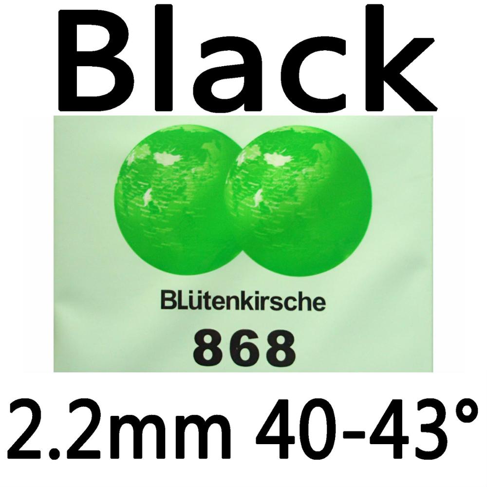 Kokutaku BLutenkirsche 868 SPANNING NON-TACKY Puistjes In Tafeltennis Rubber met Spons De aanbieding: Black 2.2mm H40-43