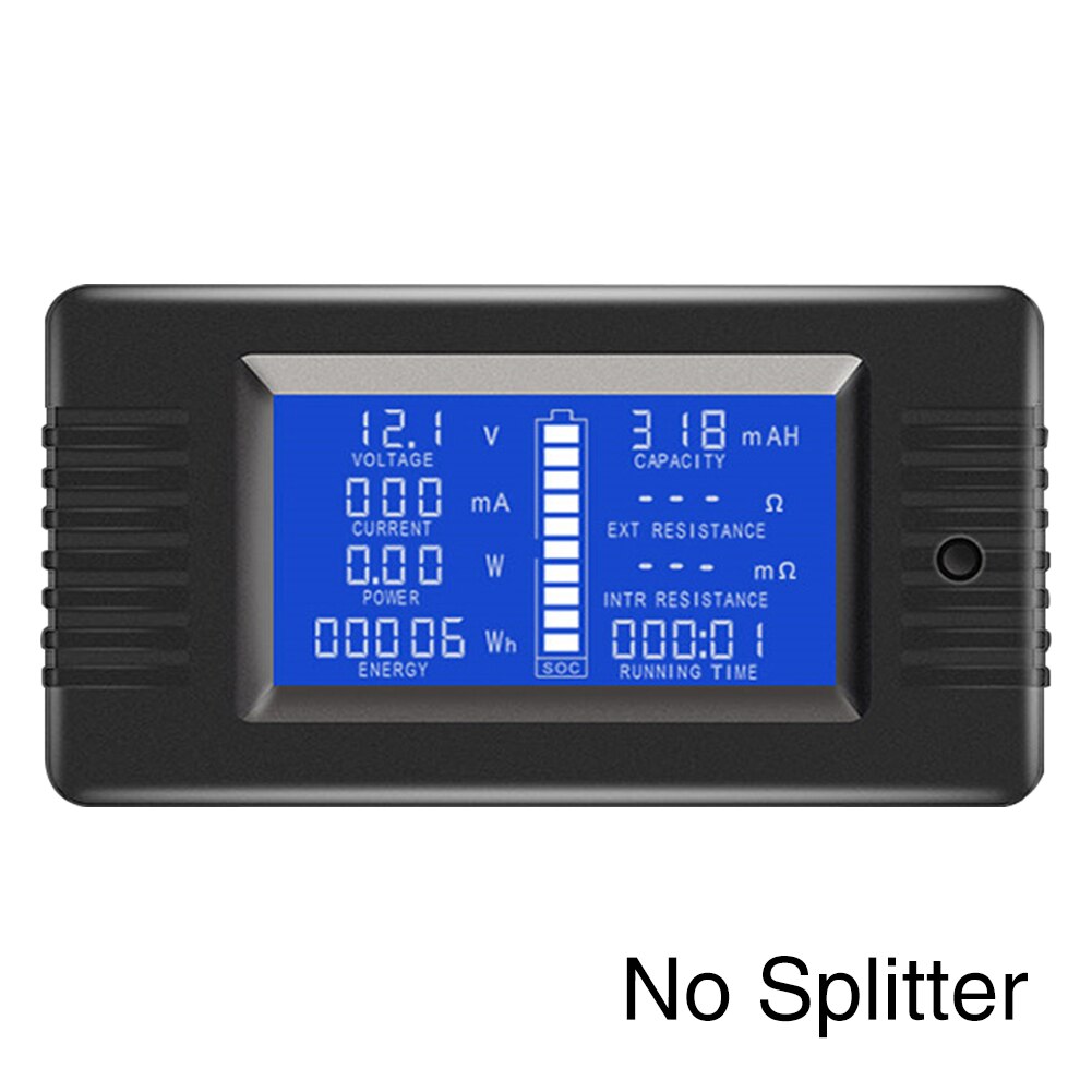 Eenvoudig te installeren lcd-scherm met weerstand, engelse 0-200v- monitor batterijtester, spanningsmeter met achtergrondverlichting, zonne-autovoltmeter