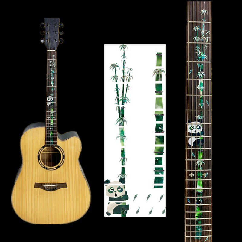 Autocollant incrusté de manche de guitare, décalcomanies de manche, tête de guitare, basse, Ukulele, fin, accessoires,: 13