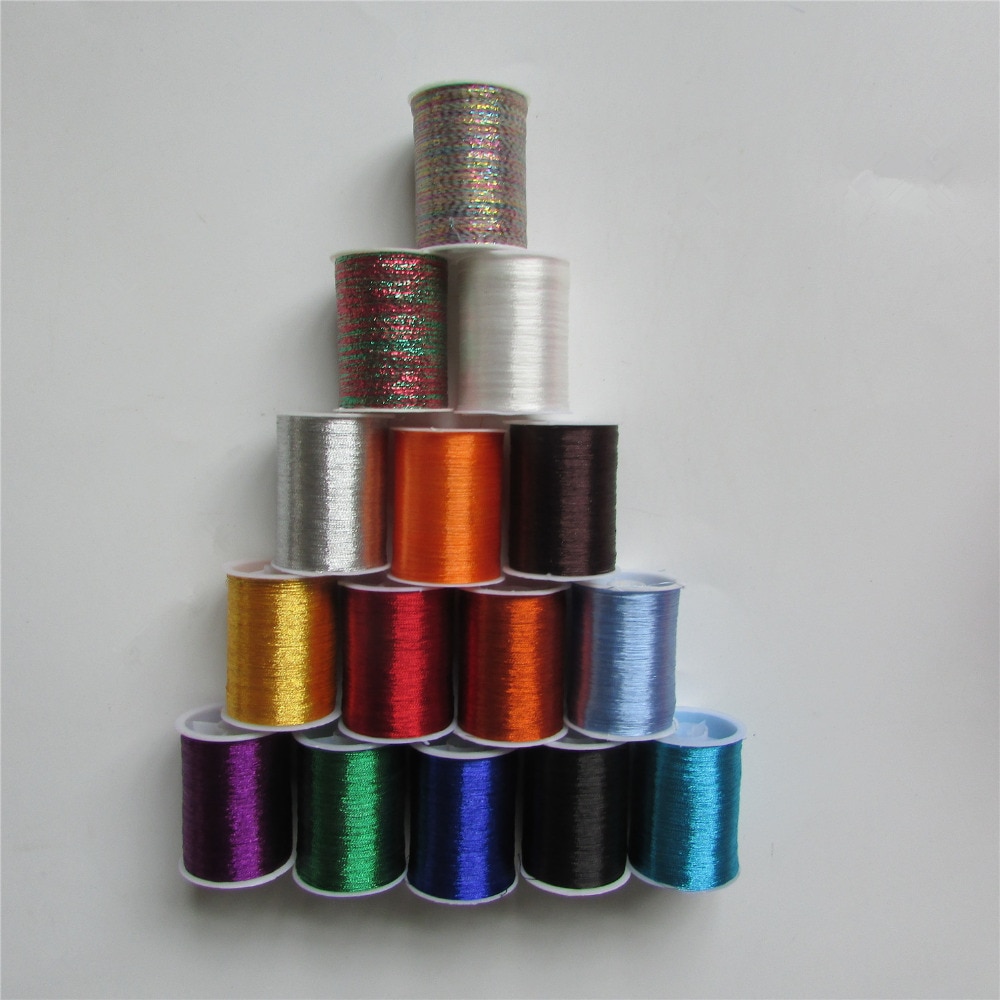 metal embroidery thread DIY clothing accessory essential 14 kind of colour select sewing thread 1pcs sell