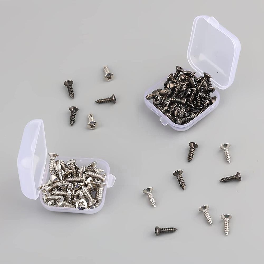 Screw Electric Guitar Guard Plate Mounting Screw Electric Box Screw Panel With 3*12mm*50pcs Fixing Socket Screw Bass V6k6