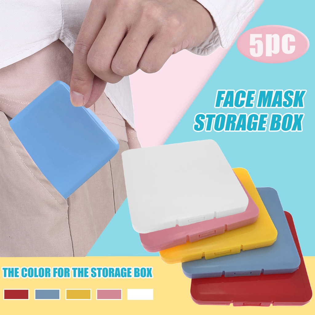 5Portable Face Masks -Keeper Storage Clip Foldable Organizer Storage Folder Clip