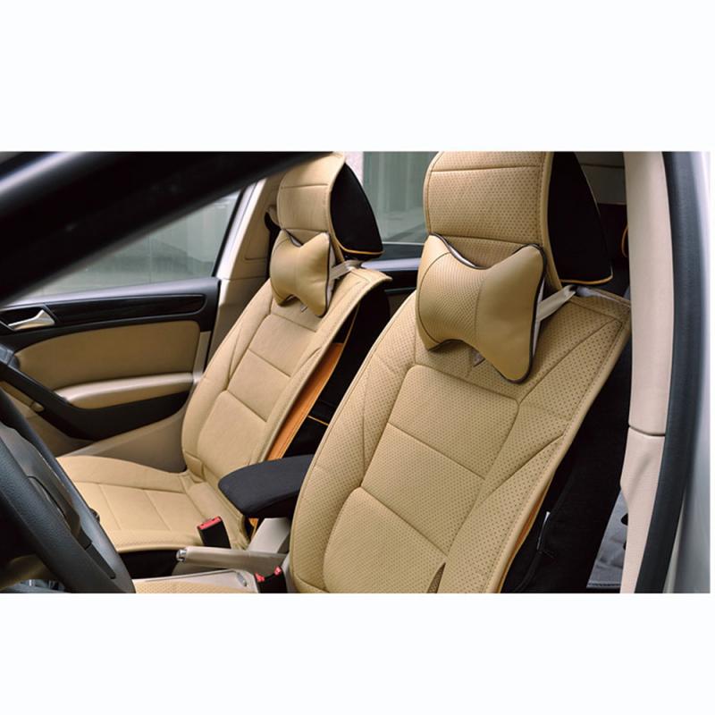 Reposacabezas de algodón con memoria para asiento de coche, cojín Protector de cabeza, accesorios para Interior de coche,