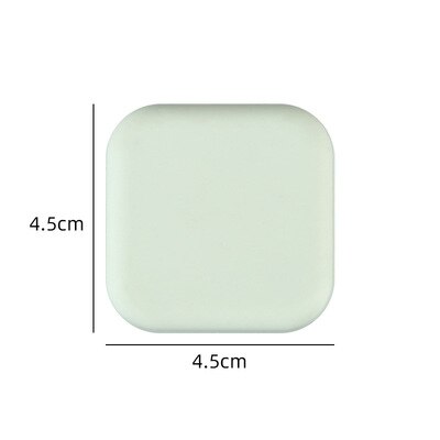 3Pcs Silicone Stopper Deur Mute Stickers Deurstopper Bescherming Porte Pad Deurstopper Silicon Rubber Hardware Bumper Muur Mat: 4.5 cm Square Green