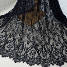 3 meter fransk high-end tøj øjenvipper blonder silke garn blonder diy bryllup slør kjole hjem tilbehør