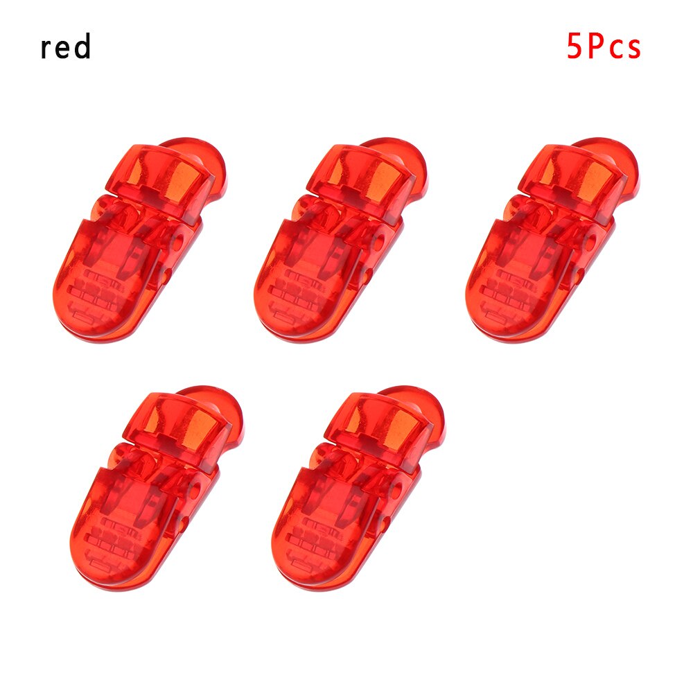 5 pièces durables Point perceuse pince accessoires ferme masques en plastique boucles de corde masques réglables stabilisateur Clips auvent pince bâche: Red