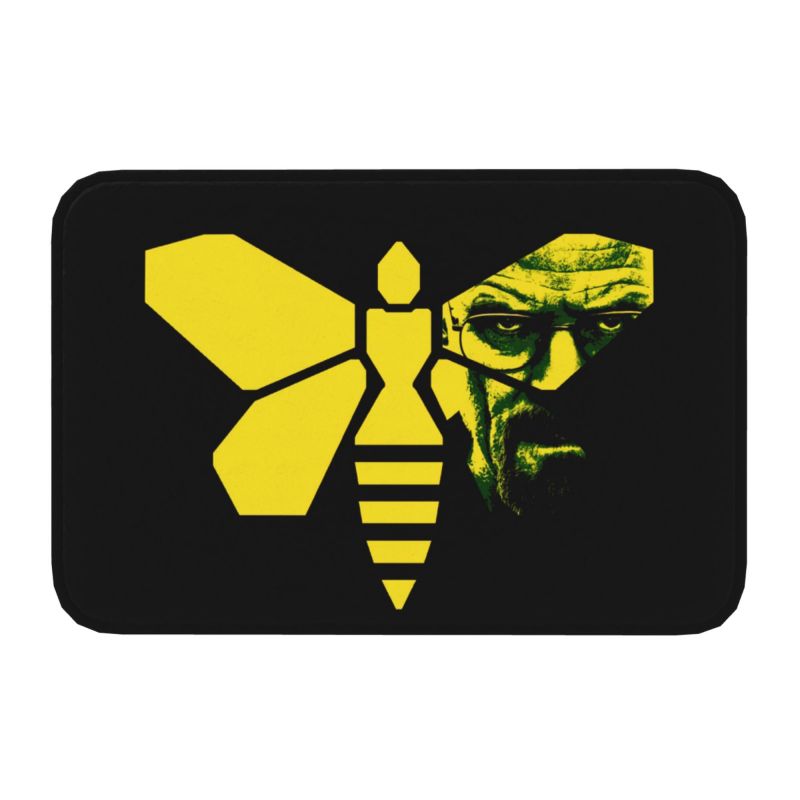 Breaking Bad Los Pollos Hermanos Front Door Mat Anti-Slip Outdoor Quick Dry The Chicken Brothers Doormat Entrance Rug Carpet: green