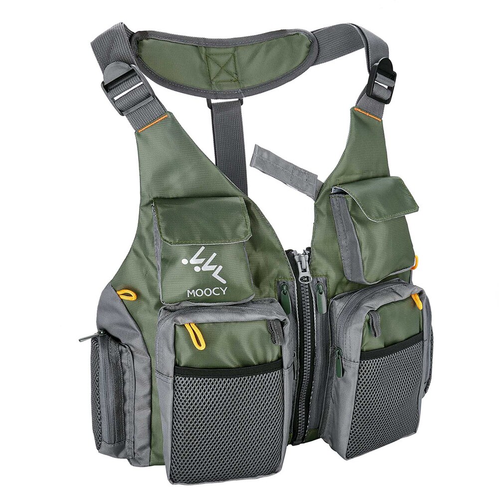 Women Men Sailing Mesh Kayak Safety Breathable Multi Pockets Outdoor Sports Waistcoat Fishing Vest Boating Adjustable