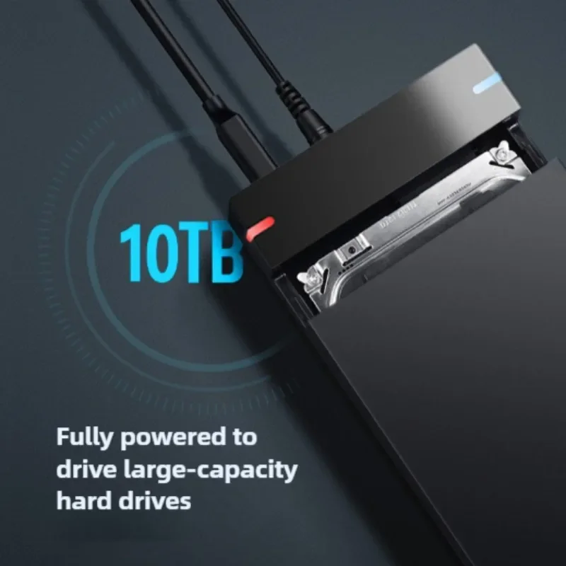 3.5 -tums hårddiskhölje usb 3.0 to sata iii extern hårddiskläsare 10tb- hårddiskar höghastighetsadapter för bärbar dator