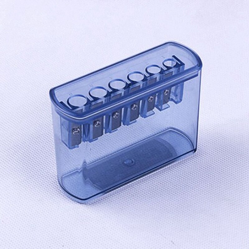 6 Holes Sketch Pencil Sharpener Charcoal Pencil Sharpener with Lead Grinder, Student Art Pencil Cutter, Pencil Sharpener