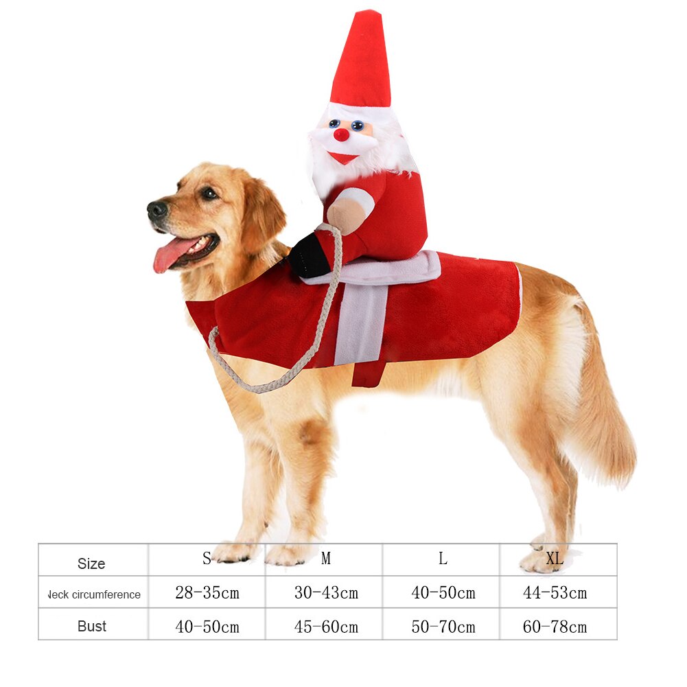 Vêtements de noël pour animaux de compagnie, tenue mignonne et à la , doux et , pour père noël, chien, chat, décoration de