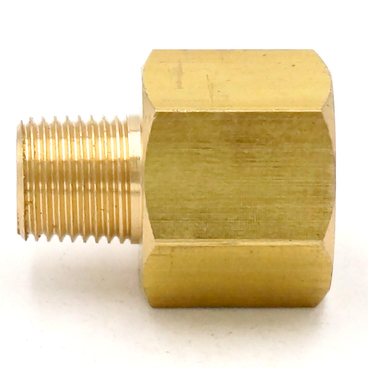 1/8 "Bspt Man X 1/4" Npt Messing Pijp Connector Adapter Voor Manometer Air Gas Brandstof water Druk 229 Psi