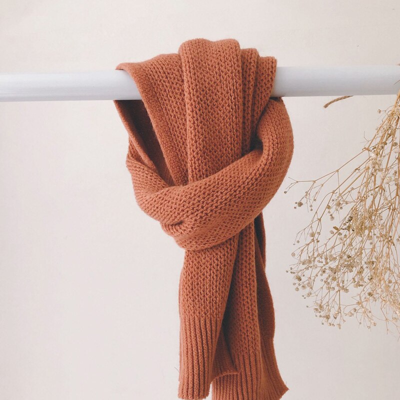 automne nouveauté garçons et filles bonbons couleur écharpe coréenne bébé garçon écharpes: brown