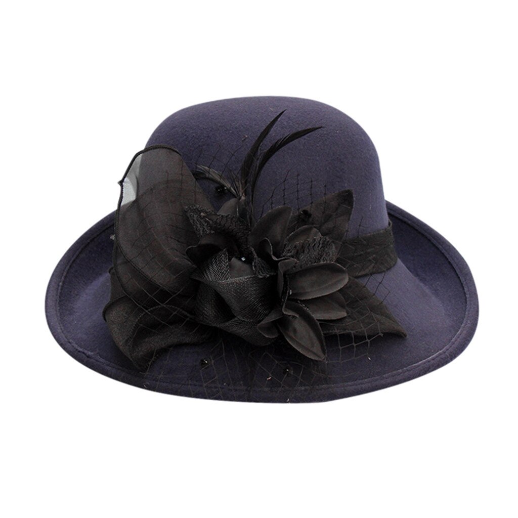 Boina de para mujer, estilo francés, gorro, gorra Vintage, de cálidos, sombrero jazz, sombrero verano, primavera, sombrero casual al aire libre: Navy 