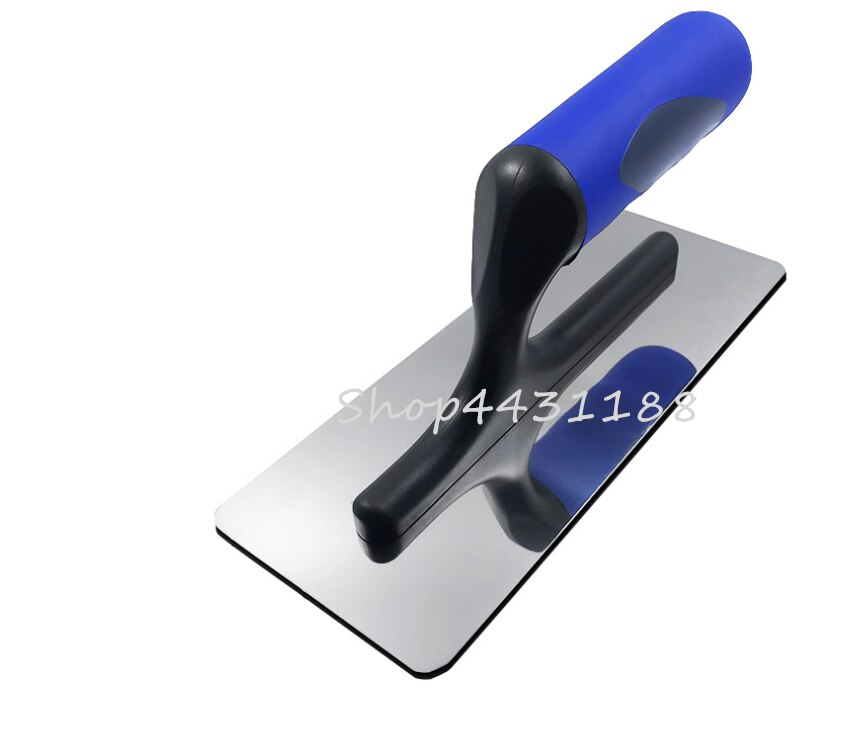 24*10cm Stainless Steel with Blue Plastic Handle Concrete Finishing Float Trowel for Construction Tool Cleaning Parts