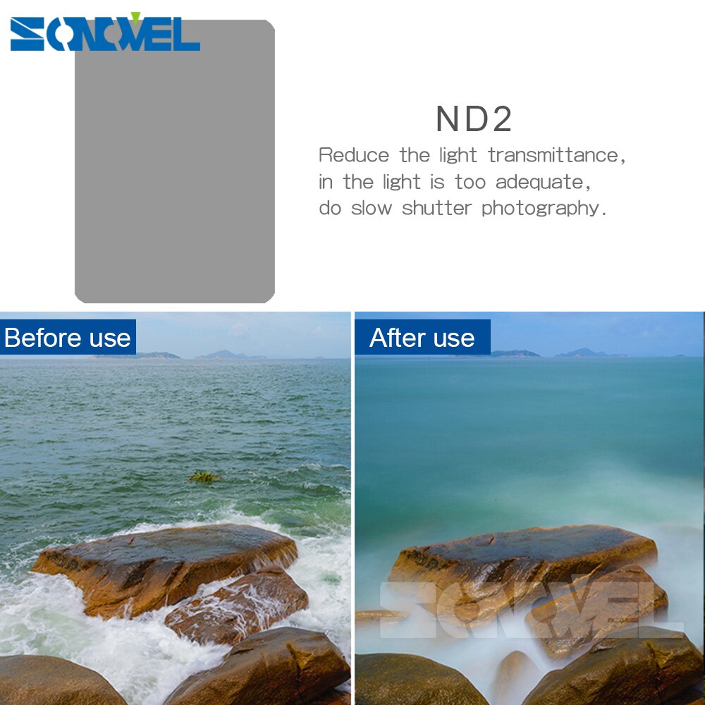 49 52 55 58 62 67 72 77 82mm Anel Adaptador de Metal 6 Cokin P Série Filtro Conjunto Completo Gradualmente ND2 ND4 ND8 Saco de Filtro Quadrado