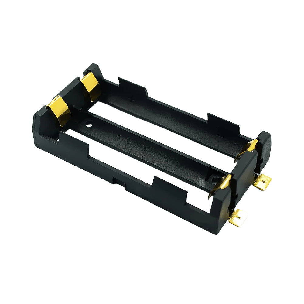 18650 Smt Batterij Houder Oplaadbare Power Bank Case Met Bronzen Pinnen Draagbare 18650 Batterij Opbergdoos 1S 2S 3S 4S: Black