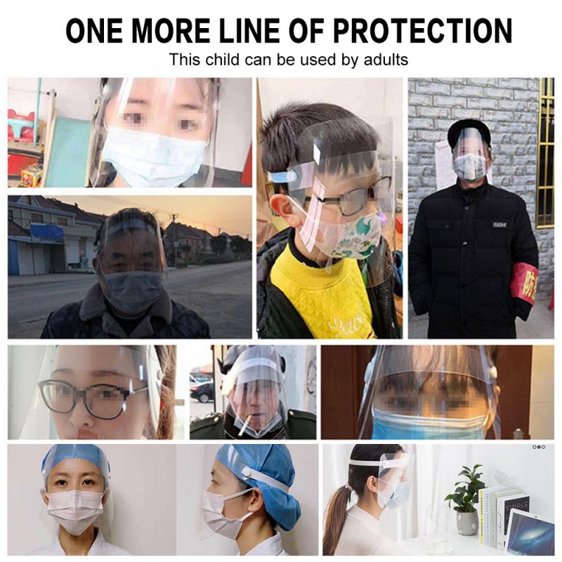 Odporna na kurz osłona T pełna twarz przezroczysta odporna na kurz osłona na narzędzia maska jasne okulary Twarz