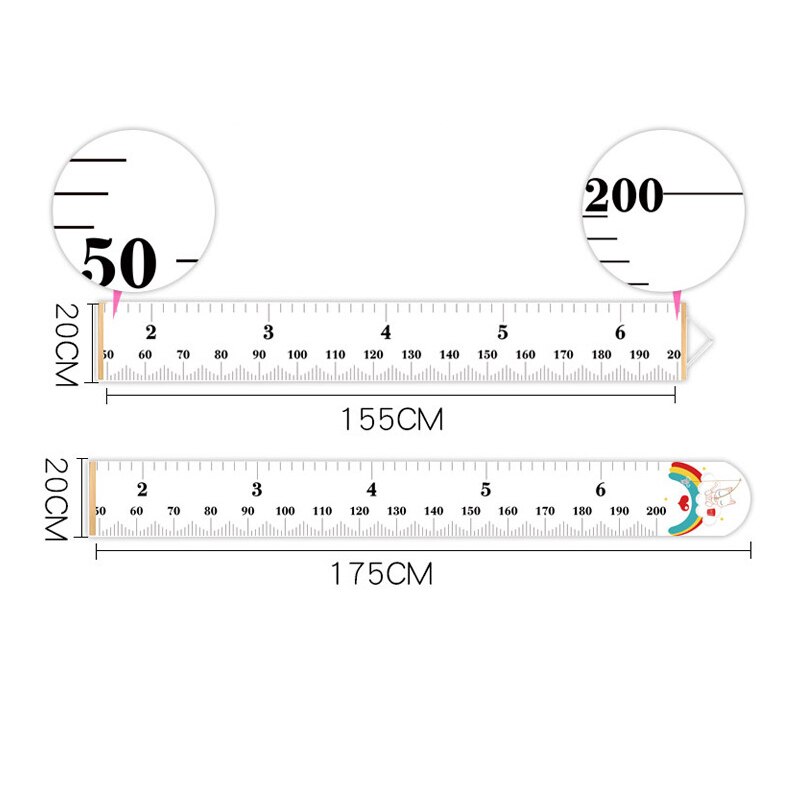 Growth Chart for Kids Unisex Kids Room Wall Decor Wall Tape with Height Chart for Kids HFing