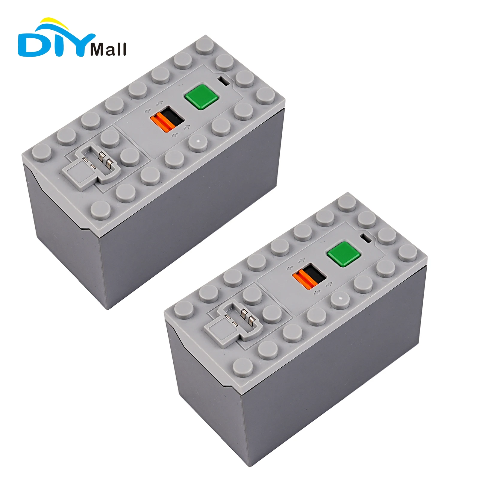 DIYmall 88.000 AAA-Batteriekasten, MOC, technische Teile, Leistungsfunktionen für Roboterautos/Zugmodelle, kompatibel mit Legoeds