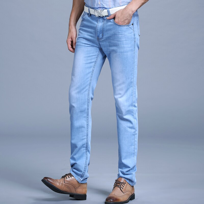 Grote lente zomer jeans utr dunne heren jeans herenbroeken kledingmerk